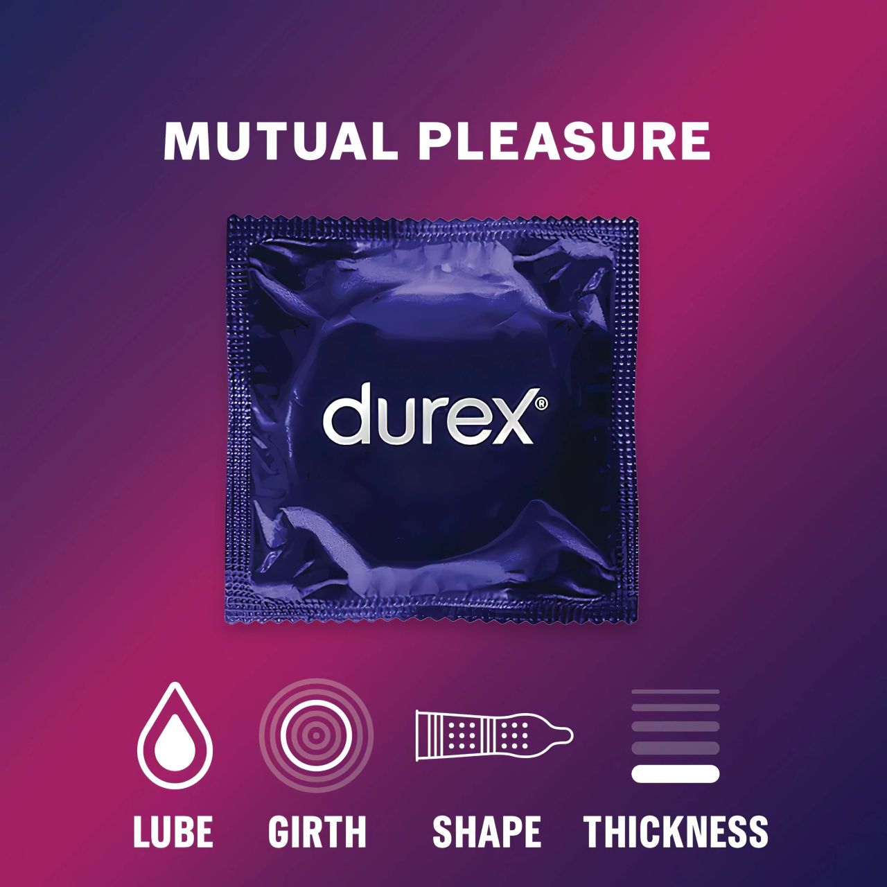 Durex Mutual Pleasure - óvszer (3db)