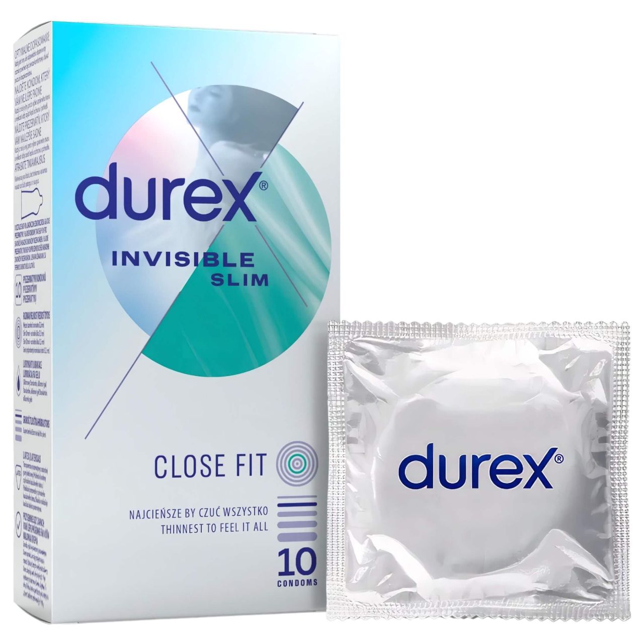 Durex Invisible Extra Sensitive - vékony óvszer (10db)