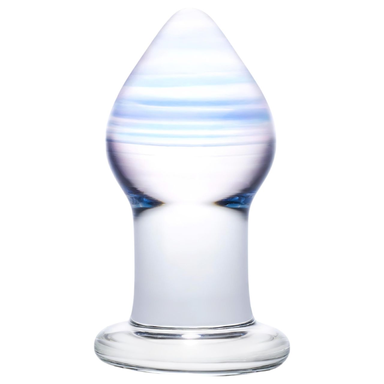 GLAS Amethyst Rain - üveg anál plug (átlátszó lila)