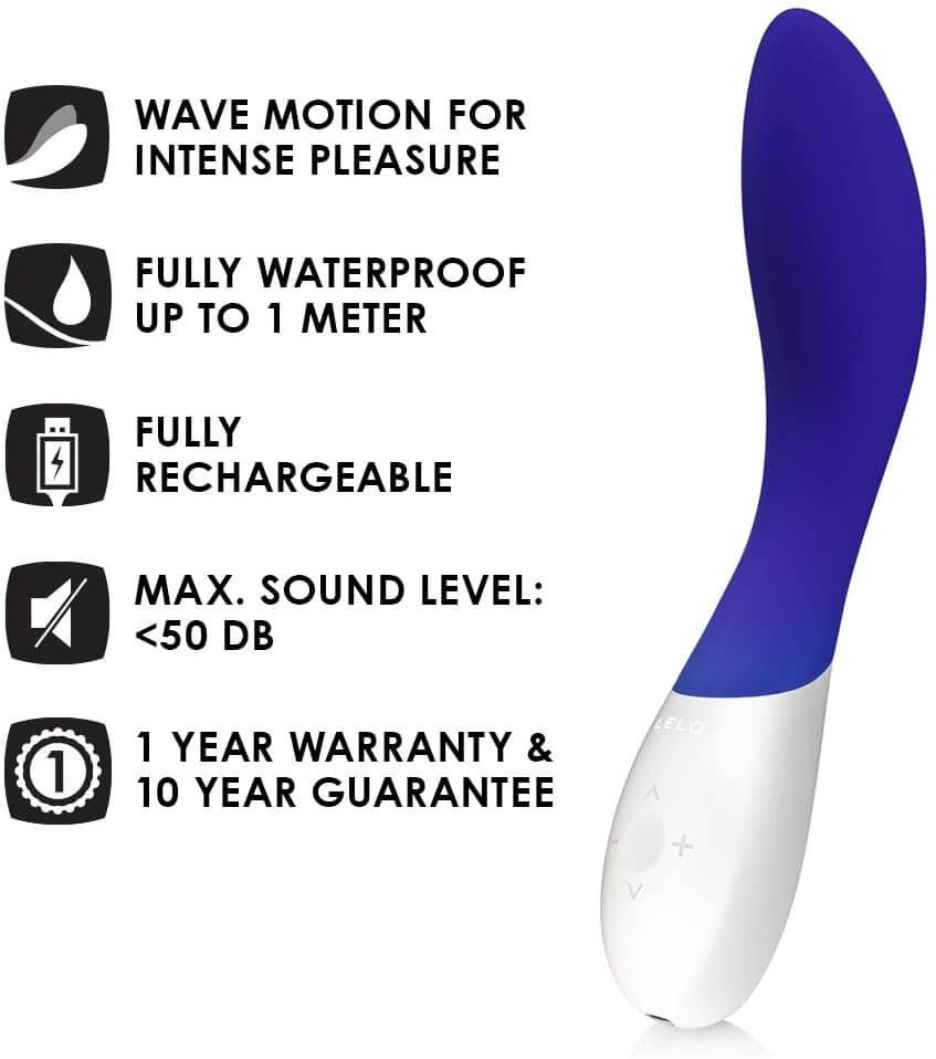 LELO Mona Wave - vízálló G-pont vibrátor (kék)