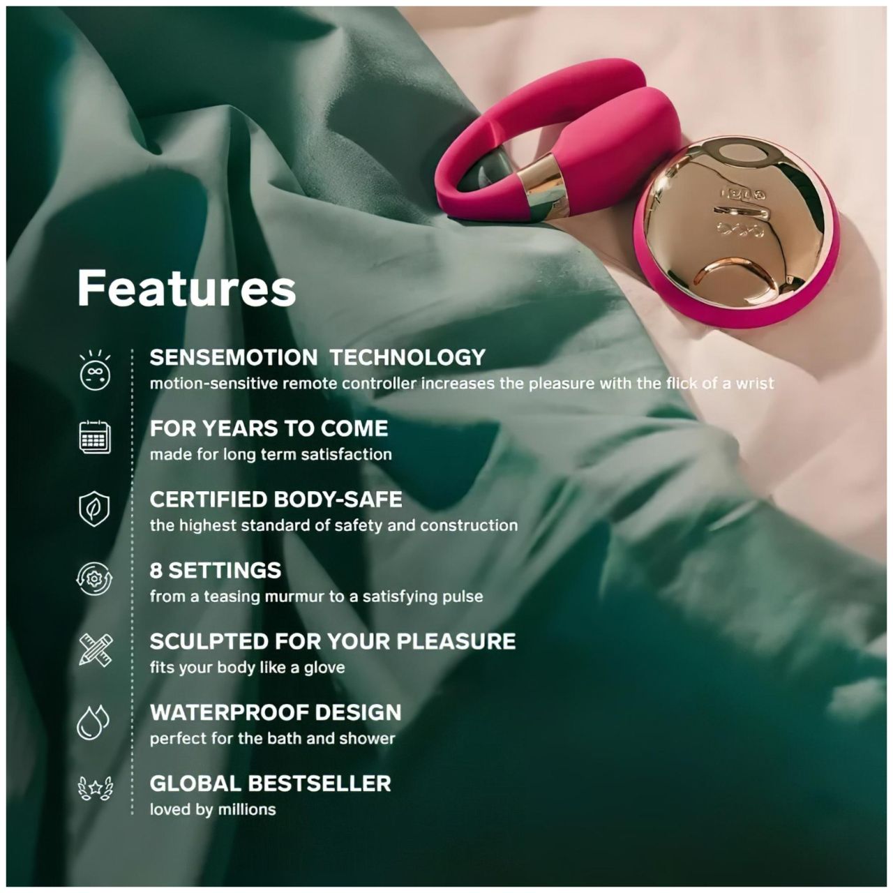 LELO Tiani 3 - szilikon párvibrátor (pink) LELO Tiani 3 - szilikon párvibrátor (pink)