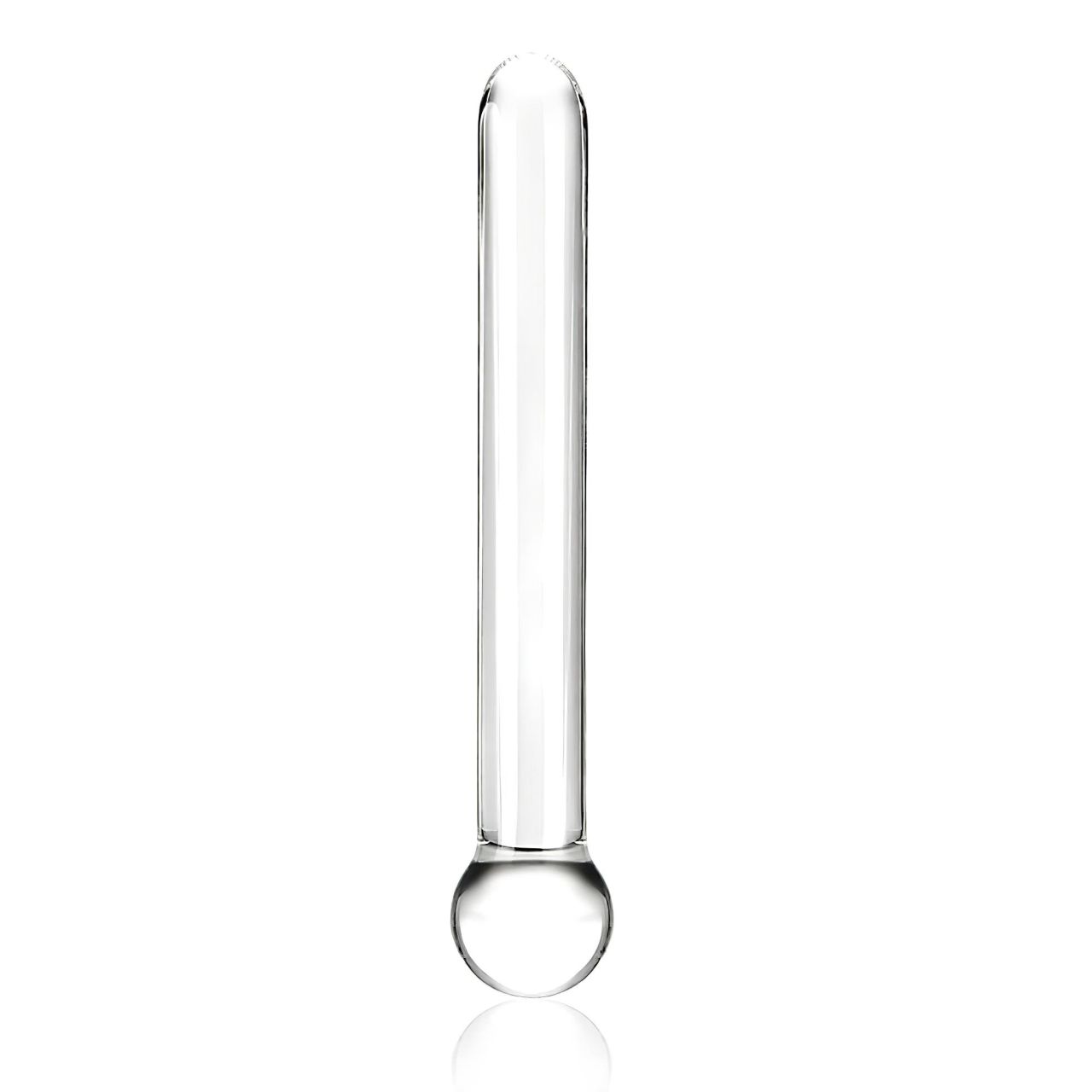 GLAS - klasszikus üveg dildó (átlátszó)