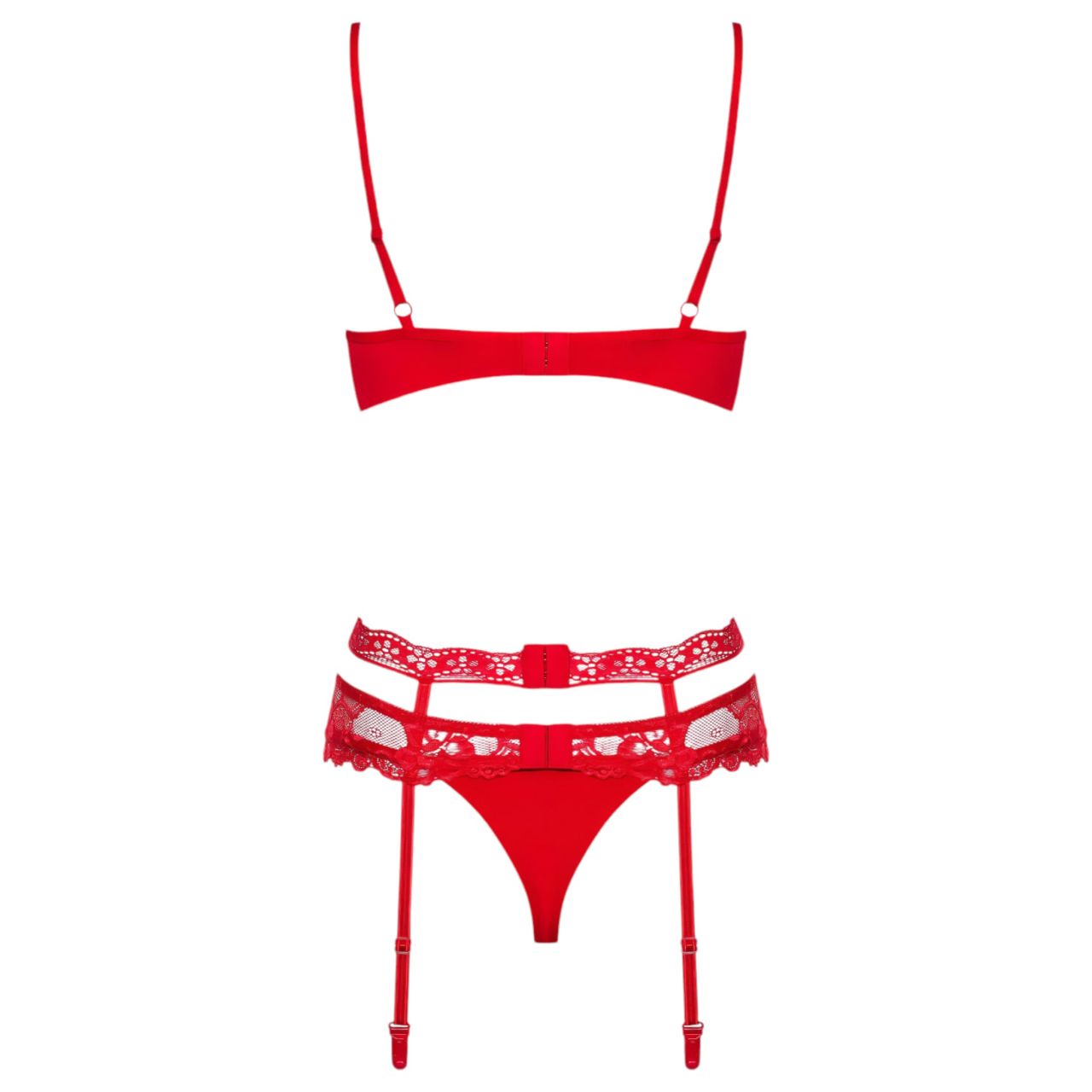 / Obsessive Heartina - fehérnemű szett (piros)