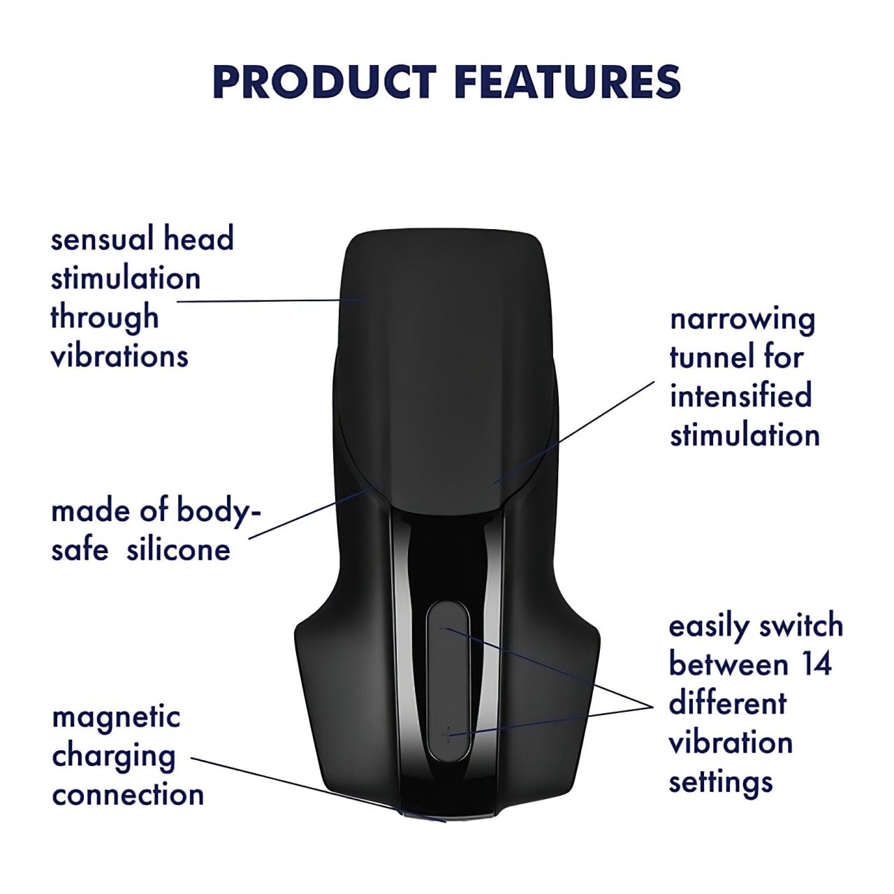 Satisfyer Men Vibration - akkus makkvibrátor (fekete) Satisfyer Men Vibration - akkus makkvibrátor (fekete)