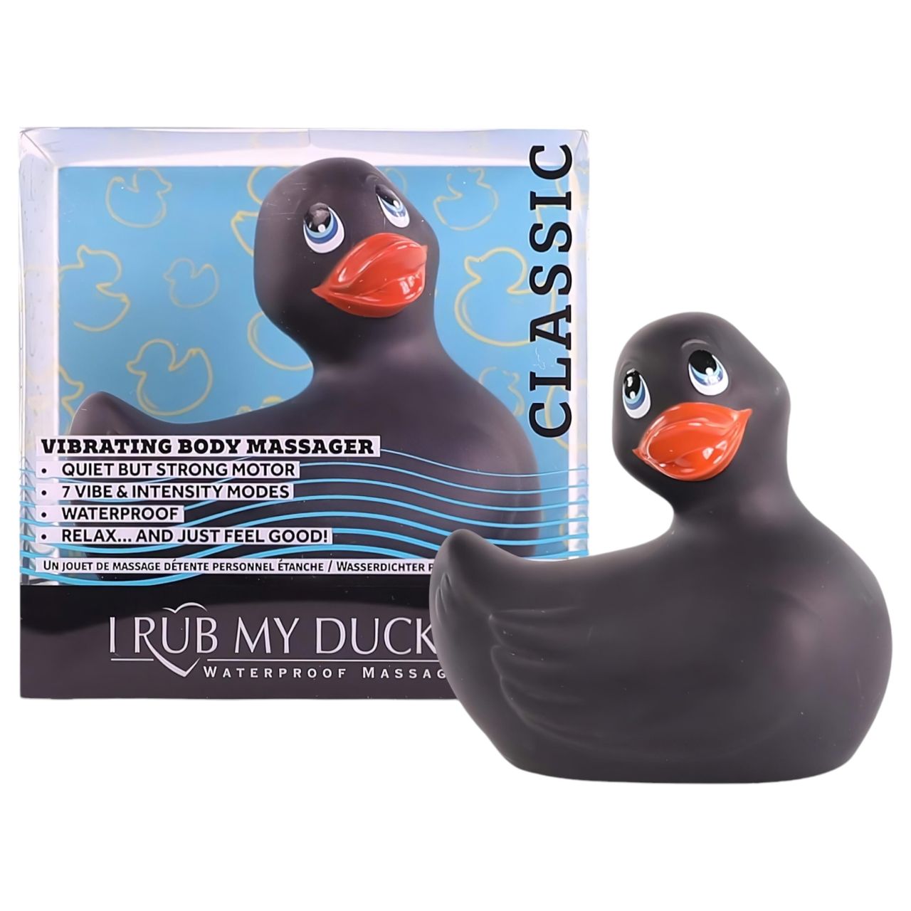 My Duckie Classic 2.0 - játékos kacsa vízálló csiklóvibrátor (fekete)