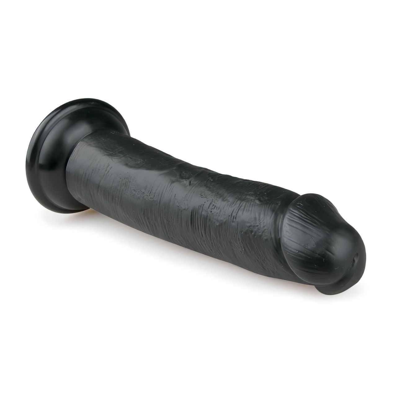 Easytoys - tapadókorongos élethű dildó (20,5cm) - fekete