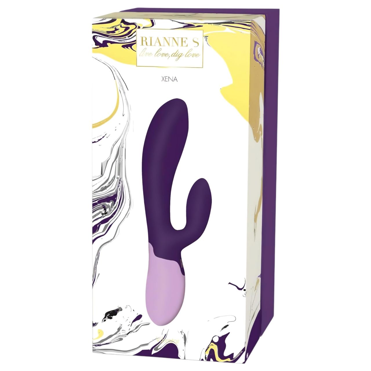 Rianne Essential Xena - akkus, csiklókaros vibrátor (lila)
