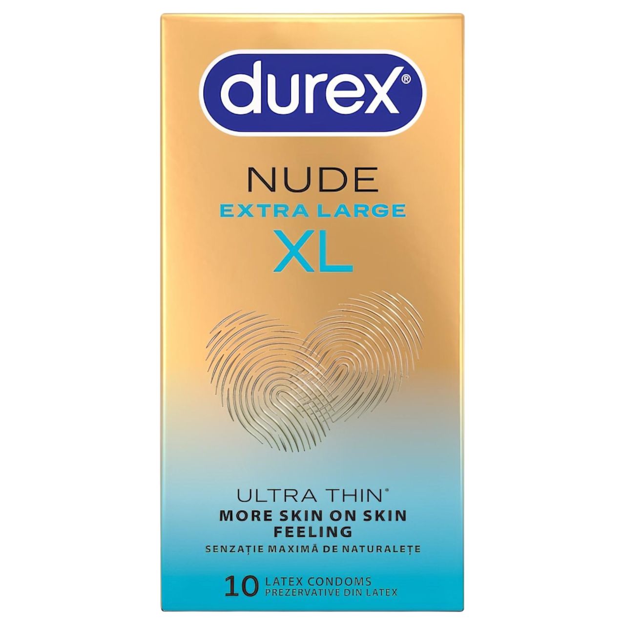 Durex Nude XL - extra nagy óvszer (10 db)