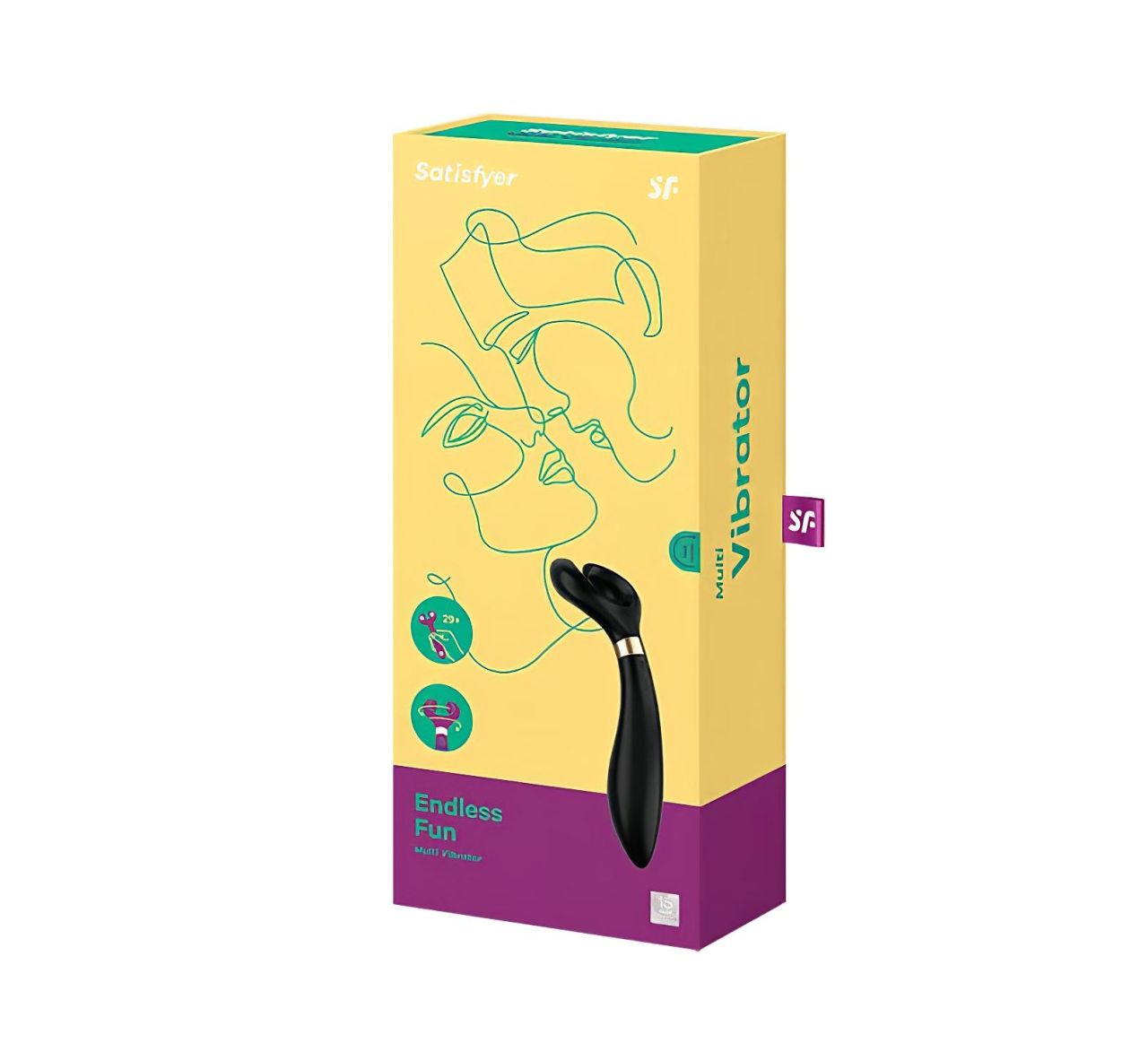 Satisfyer Endless Fun - akkus, vízálló párvibrátor (fekete) Satisfyer Endless Fun - akkus, vízálló párvibrátor (fekete)