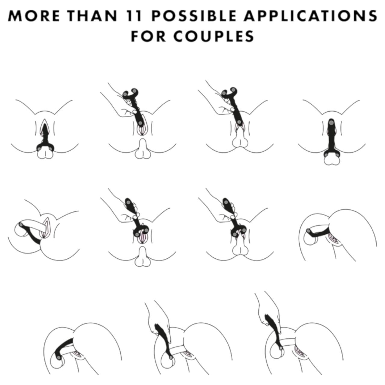 Satisfyer Endless Fun - akkus, vízálló párvibrátor (fekete) Satisfyer Endless Fun - akkus, vízálló párvibrátor (fekete)