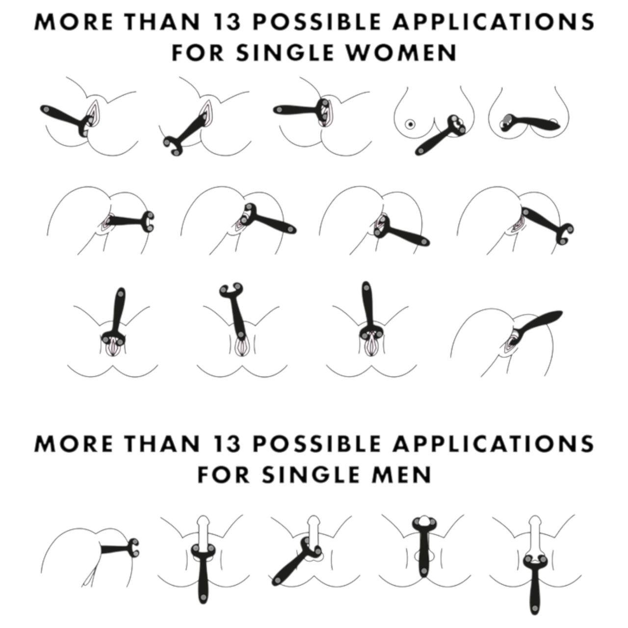 Satisfyer Endless Fun - akkus, vízálló párvibrátor (fekete) Satisfyer Endless Fun - akkus, vízálló párvibrátor (fekete)