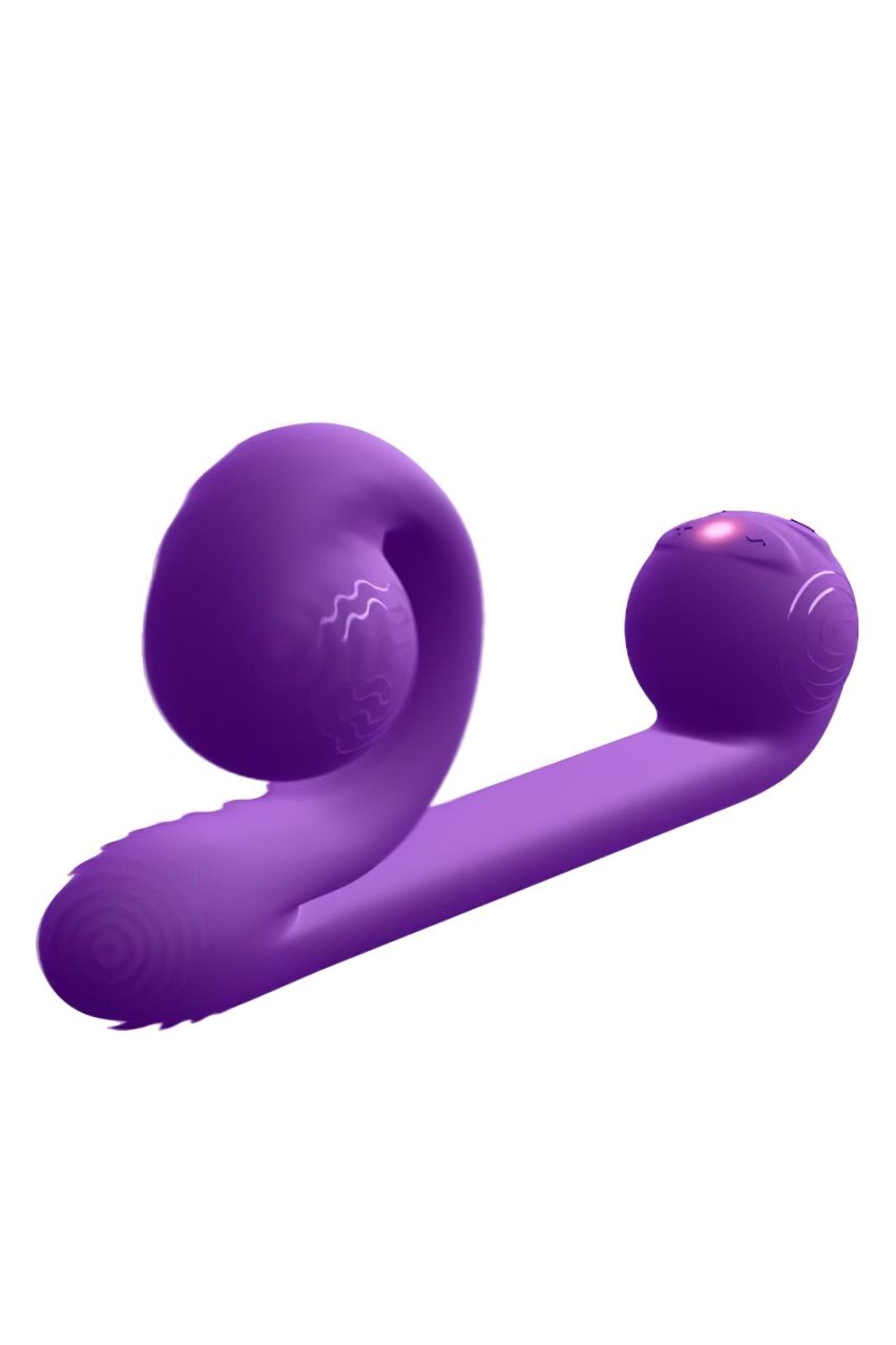 / Snail Vibe Duo - akkus, 3in1 stimuláló vibrátor (lila)