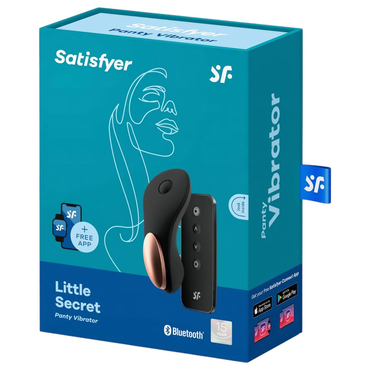 Satisfyer Little Secret - okos vízálló csikló vibrátor (fekete) Satisfyer Little Secret - okos vízálló csikló vibrátor (fekete)