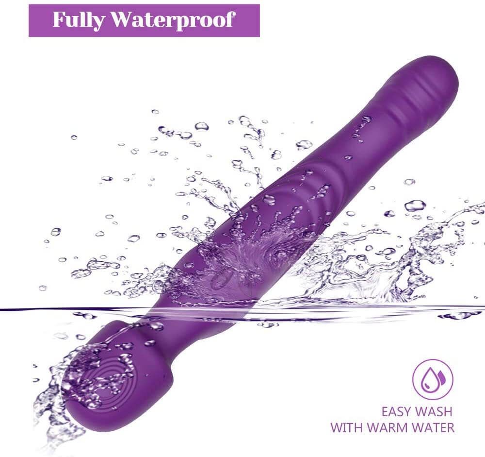 Tracy's Dog Wand - vízálló, akkus, pulzáló masszírozó vibrátor (lila)