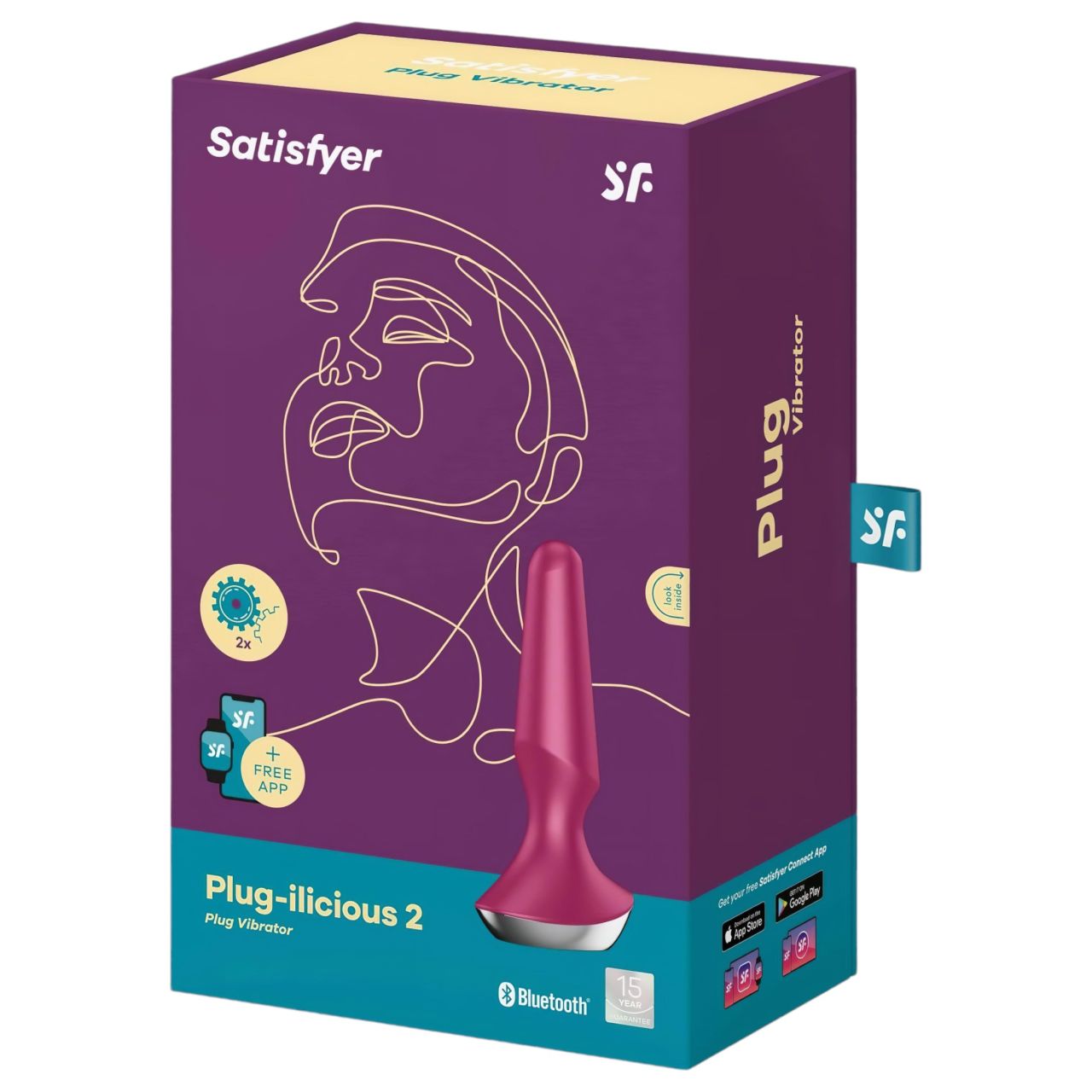 / Satisfyer Plug-ilicious 2 - okos anál vibrátor (piros) / Satisfyer Plug-ilicious 2 - okos anál vibrátor (piros)