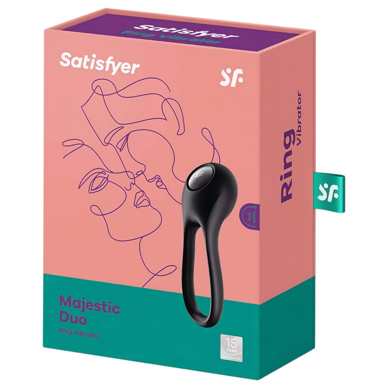 Satisfyer Majestic Duo - akkus, vízálló péniszgyűrű (fekete) Satisfyer Majestic Duo - akkus, vízálló péniszgyűrű (fekete)