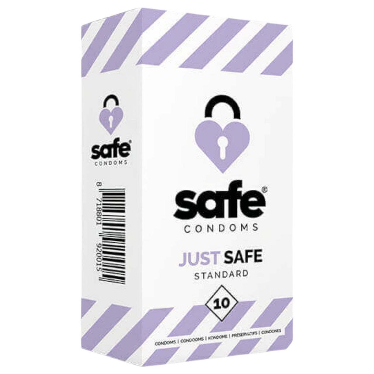 SAFE Just Safe - standard, vaníliás óvszer (10db)