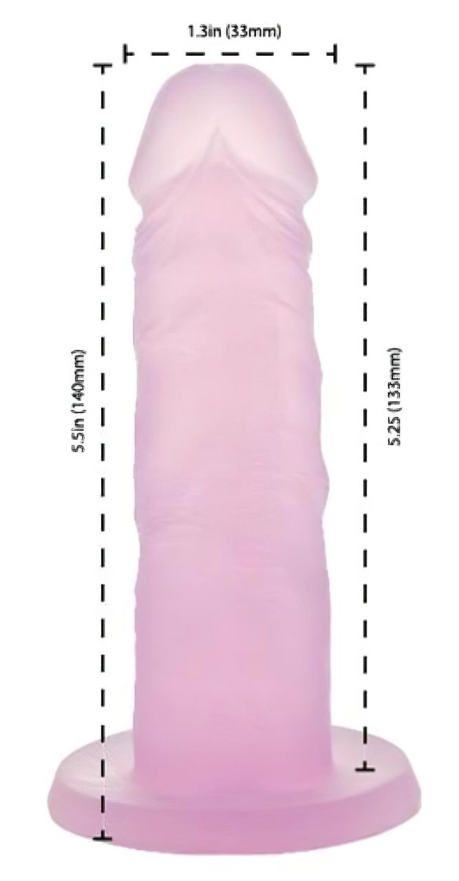 Addiction Coctails - tapadókorongos dildó (pink)