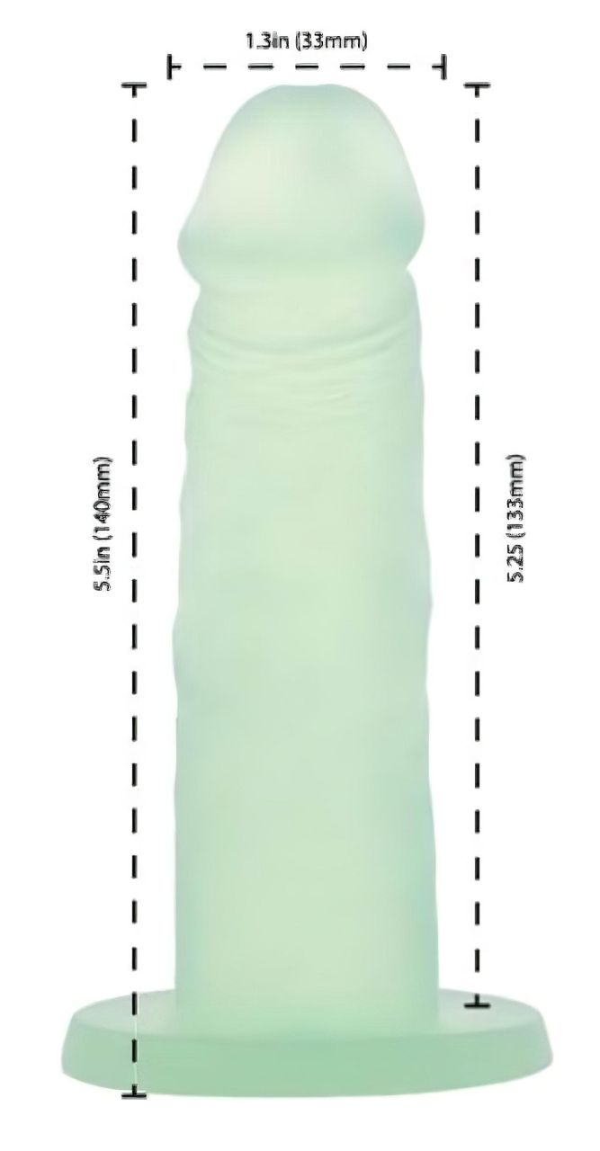 Addiction Coctails - tapadókorongos dildó (zöld)