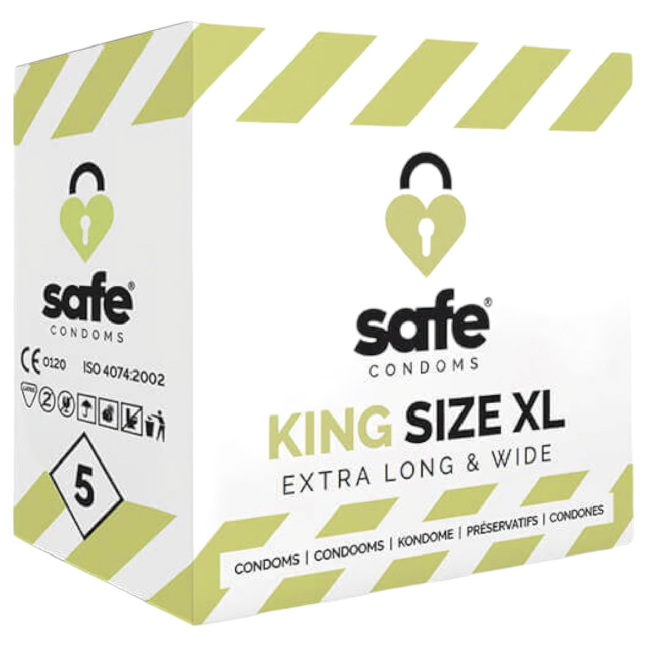 SAFE King Size XL - extra nagy óvszer (5db)