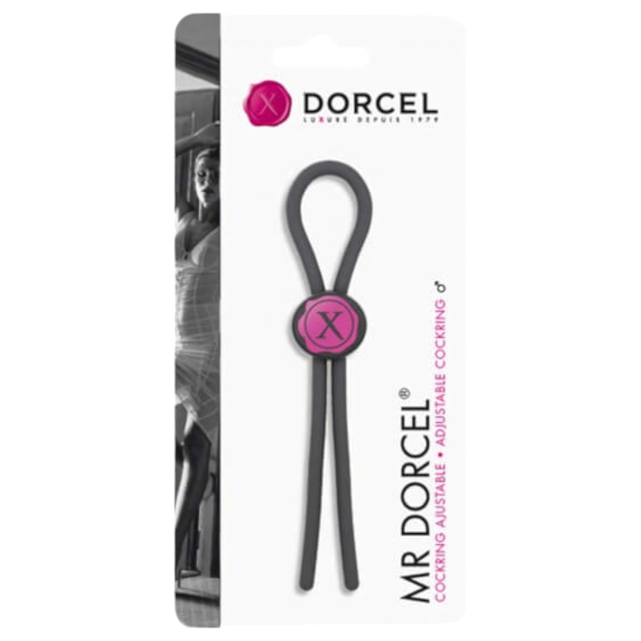 Dorcel Mr. Dorcel - állítható péniszgyűrű (szürke)