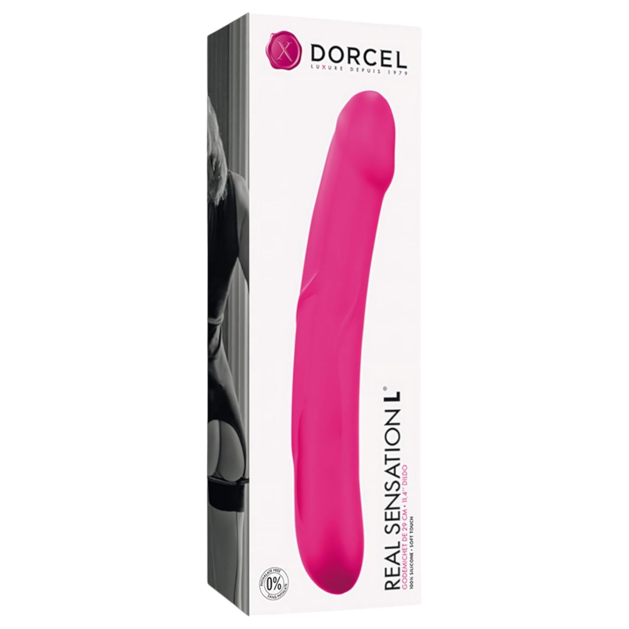 Dorcel Real Sensation L - szilikon dildó (pink)