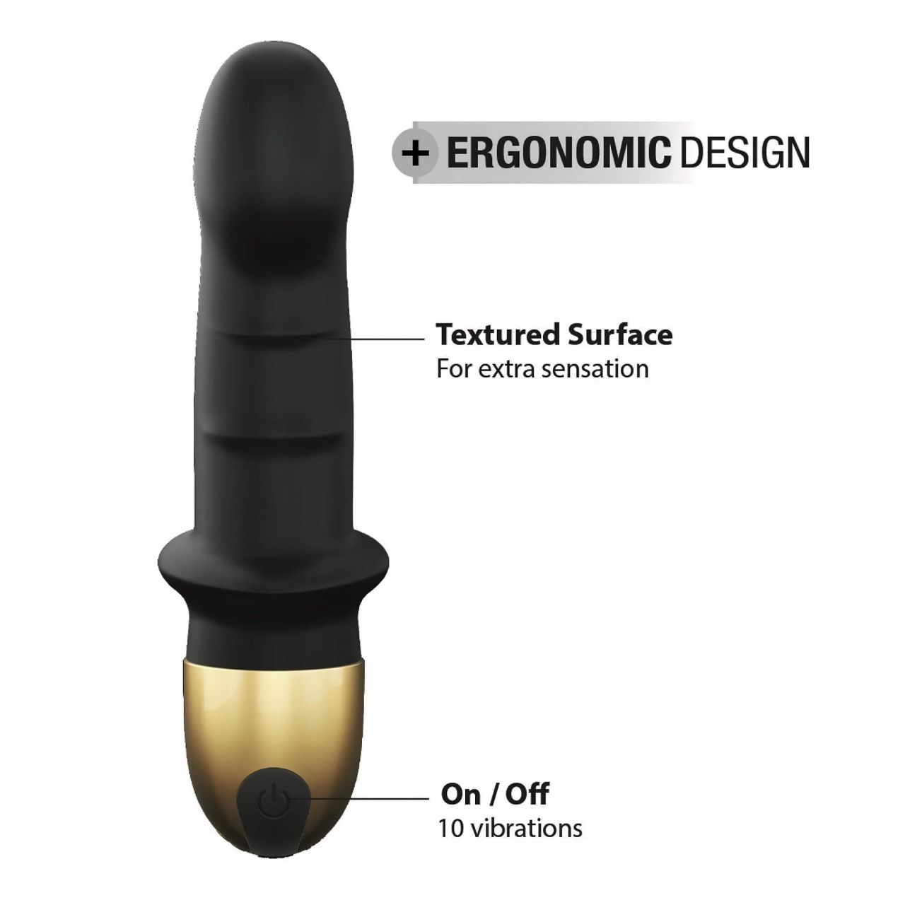 / Dorcel Mini Lover 2.0 - akkus, G-pont vibrátor (fekete-arany) / Dorcel Mini Lover 2.0 - akkus, G-pont vibrátor (fekete-arany)