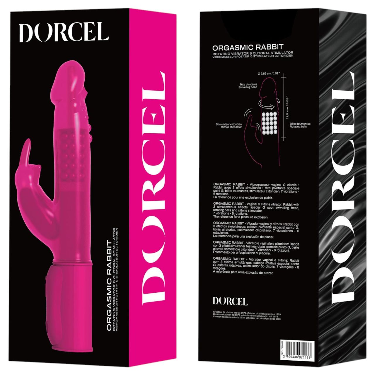 Dorcel Orgasmic Rabbit - csiklókaros vibrátor (pink) Dorcel Orgasmic Rabbit - csiklókaros vibrátor (pink)