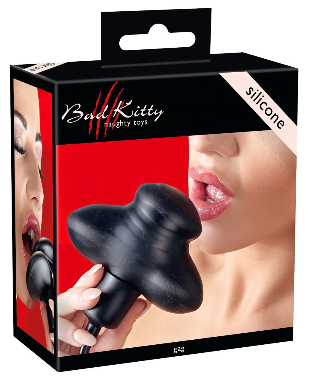 Bad Kitty - pumpálható száj pecek (fekete)