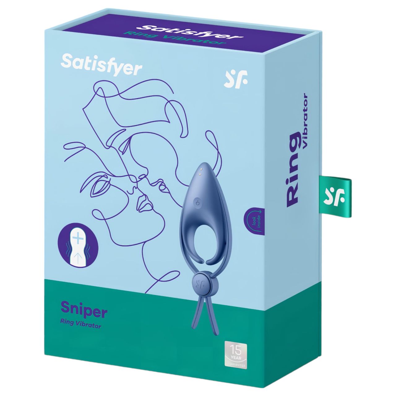 Satisfyer Sniper - akkus, vibrációs péniszgyűrű (kék) Satisfyer Sniper - akkus, vibrációs péniszgyűrű (kék)