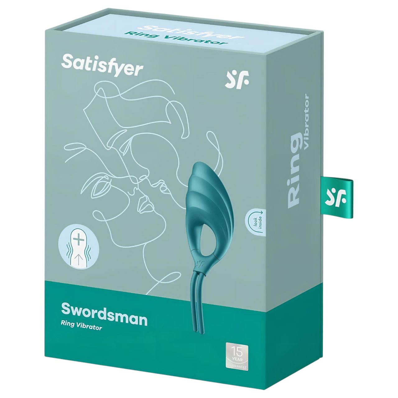 Satisfyer Swordsman - akkus, vibrációs péniszgyűrű (zöld) Satisfyer Swordsman - akkus, vibrációs péniszgyűrű (zöld)
