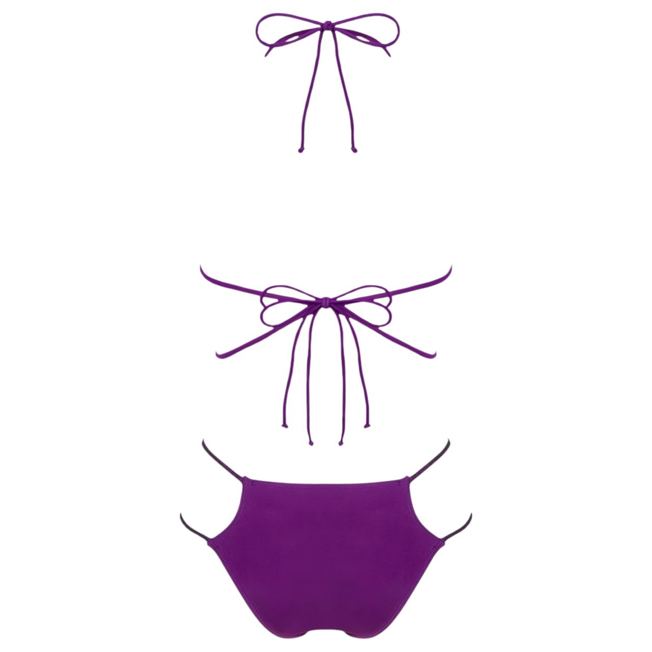 Obsessive Balitta - fényes, nyakpántos bikini (lila) Obsessive Balitta - fényes, nyakpántos bikini (lila)