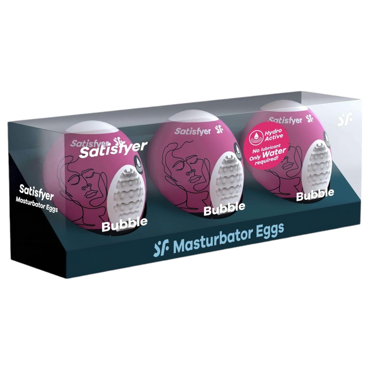 Satisfyer Egg Bubble - maszturbációs tojás szett (3db)