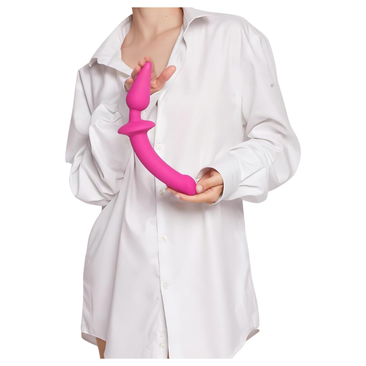 / Strap-on-me Swith Semi-Realistic XXL - 2in1 dildó (pink) / Strap-on-me Swith Semi-Realistic XXL - 2in1 dildó (pink)