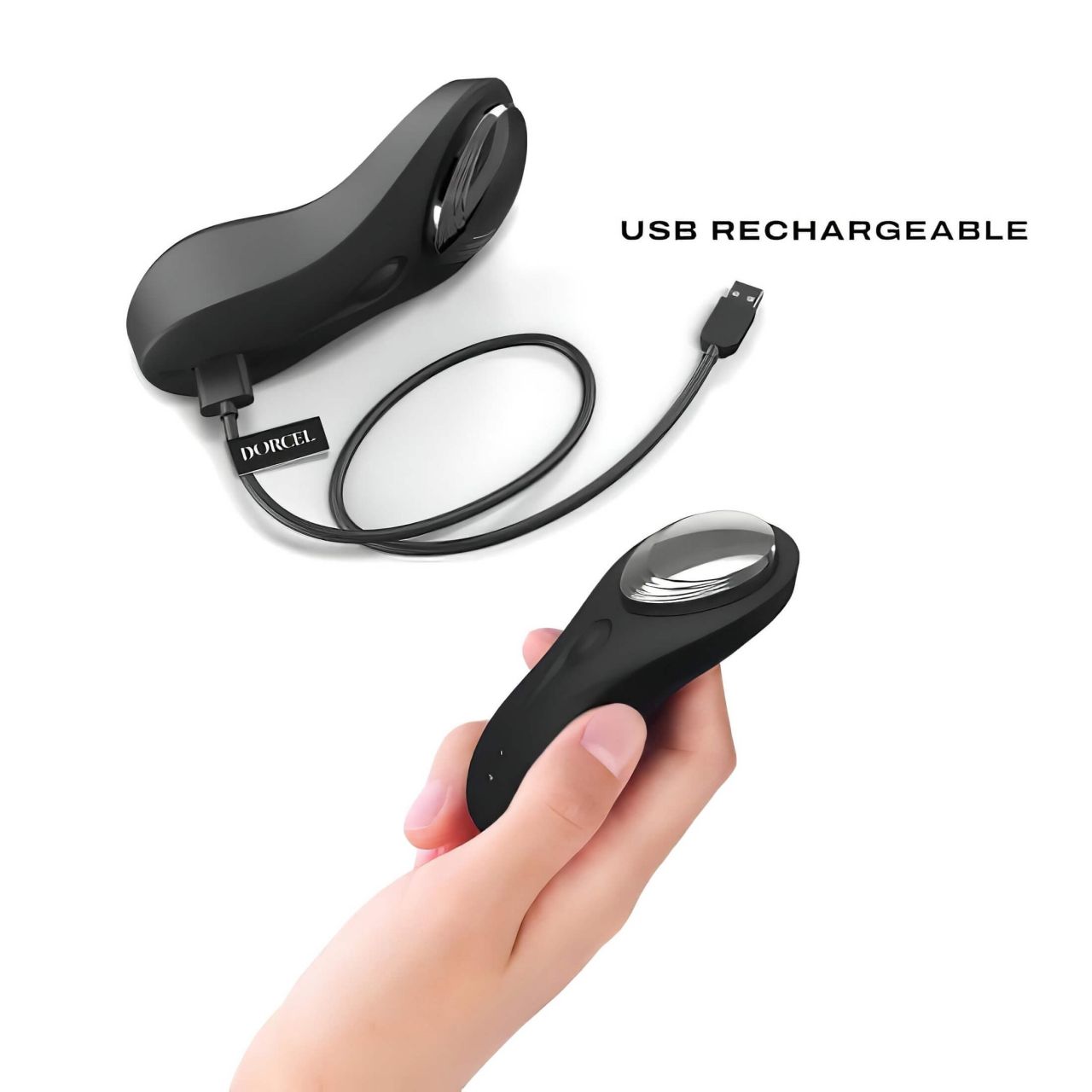 Dorcel Discreet Vibe + - akkus, rádiós csikló vibrátor (fekete) Dorcel Discreet Vibe + - akkus, rádiós csikló vibrátor (fekete)