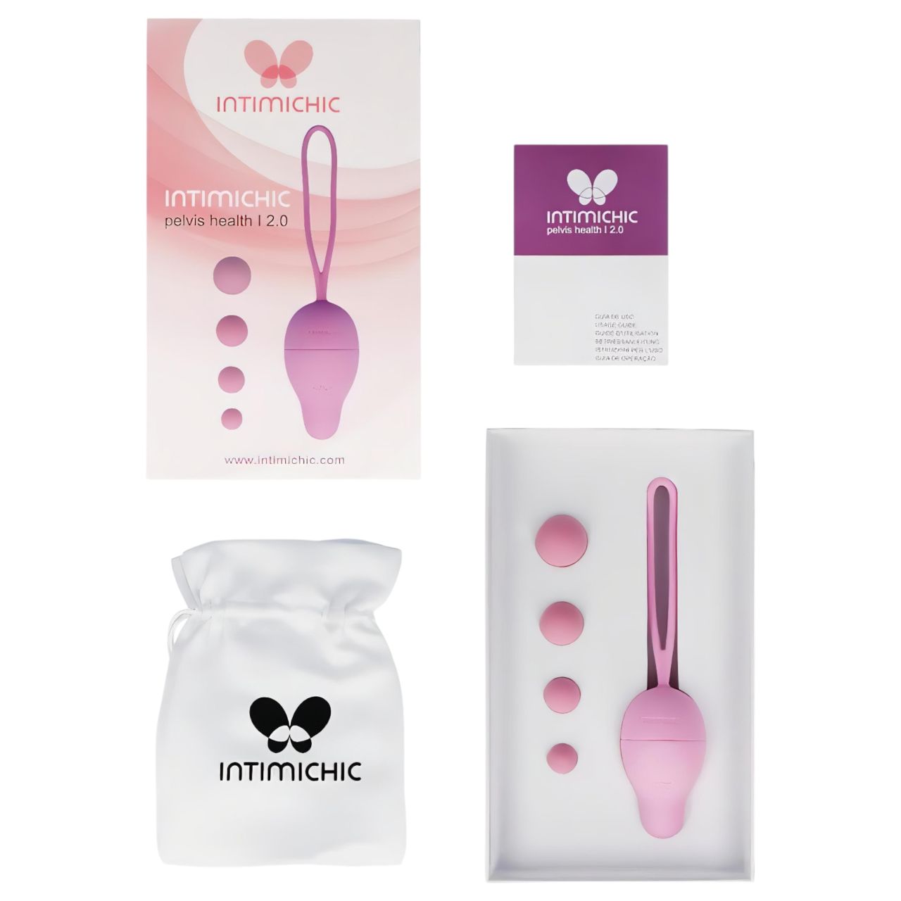 / Intimichic I 2.0 - variálható gésagolyó szett (pink) / Intimichic I 2.0 - variálható gésagolyó szett (pink)