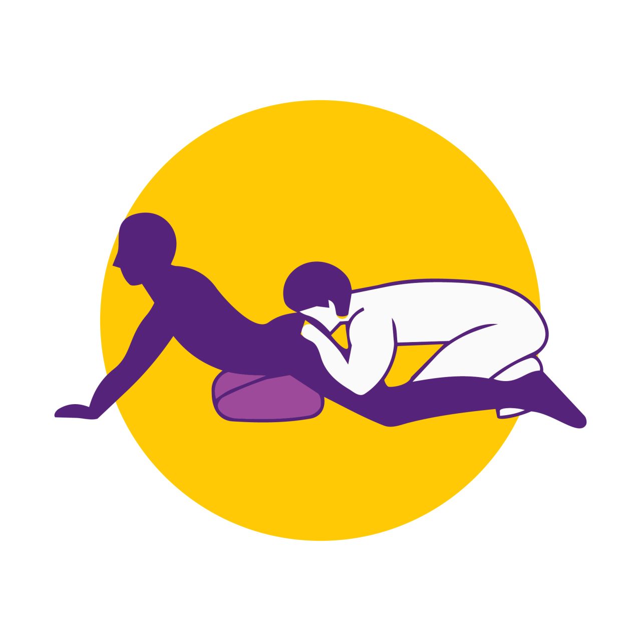 Desirel Magic Pillow - felfújható szexpárna - dildótartóval (lila)