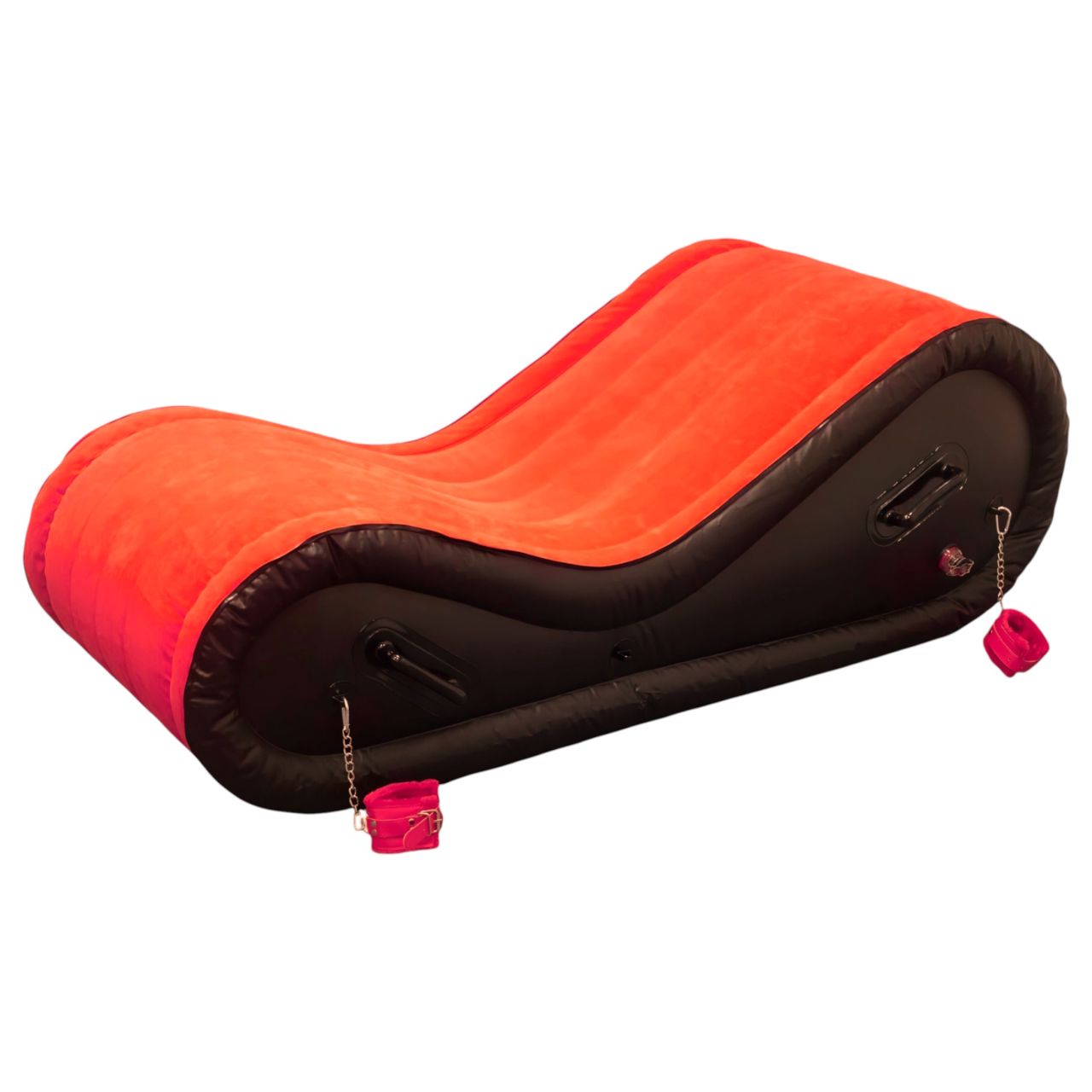 Magic Pillow - Felfújható BDSM szexbútor - bilinccsel - nagy (piros)