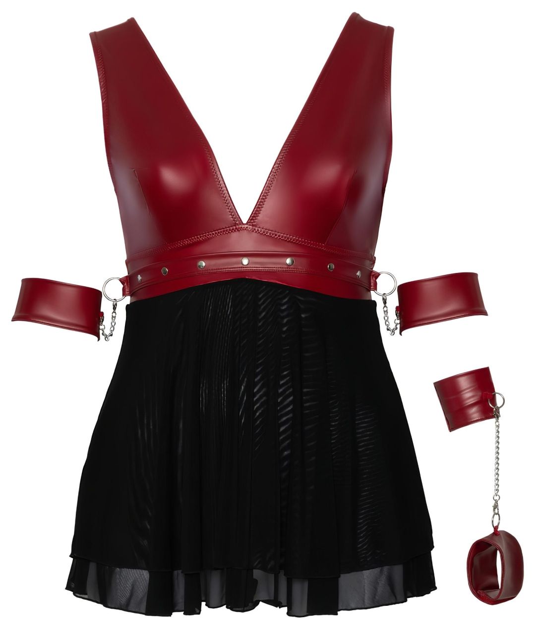 Cottelli Bondage Plus Size - babydoll (piros) Cottelli Bondage Plus Size - babydoll (piros)