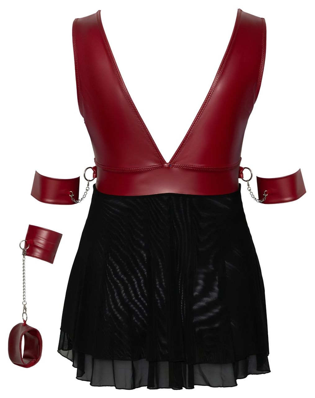 Cottelli Bondage Plus Size - babydoll (piros) Cottelli Bondage Plus Size - babydoll (piros)