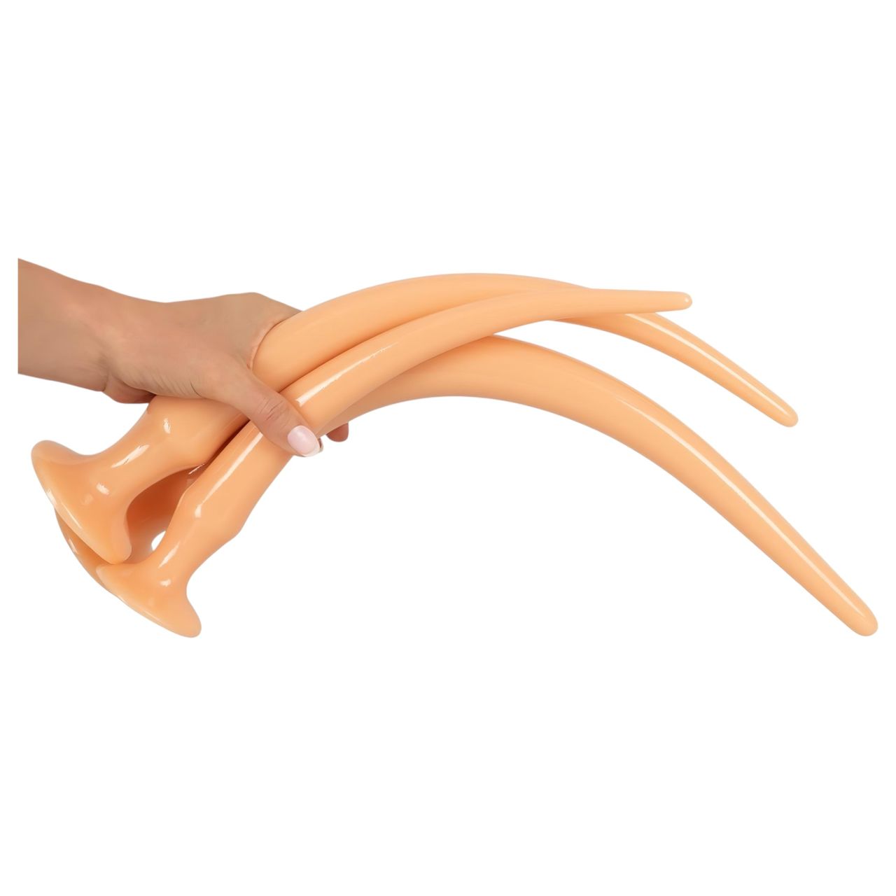 You2Toys - extra hosszú plug dildó szett (3 részes) - natúr