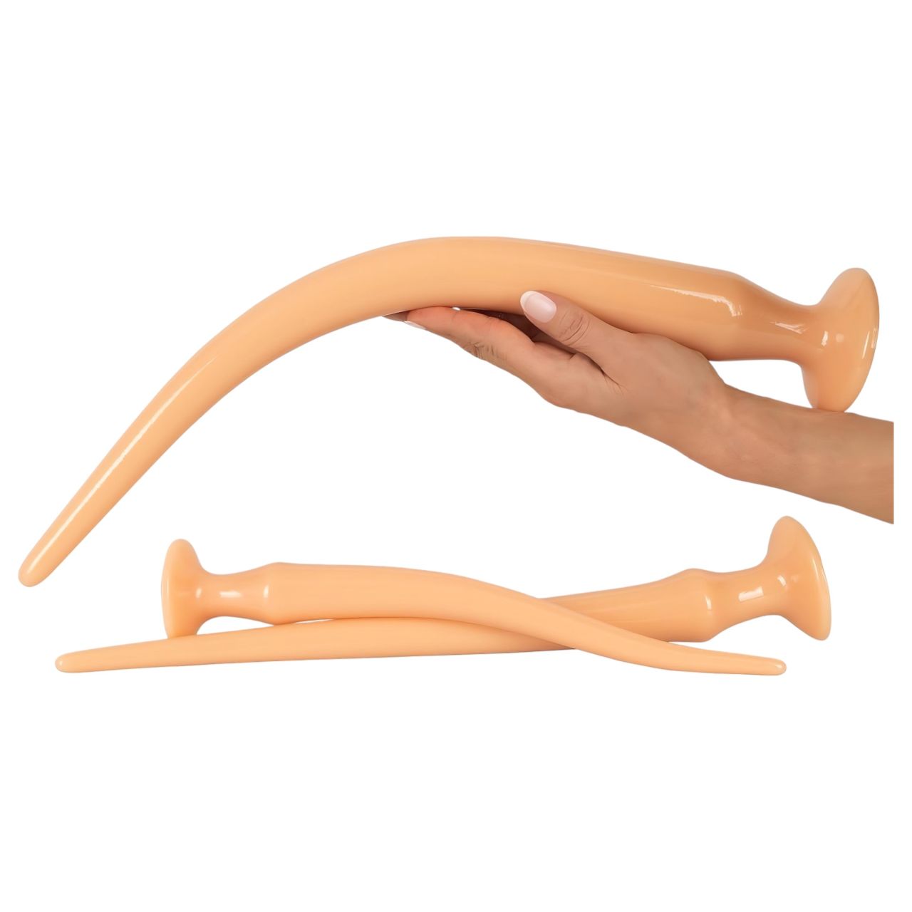 You2Toys - extra hosszú plug dildó szett (3 részes) - natúr