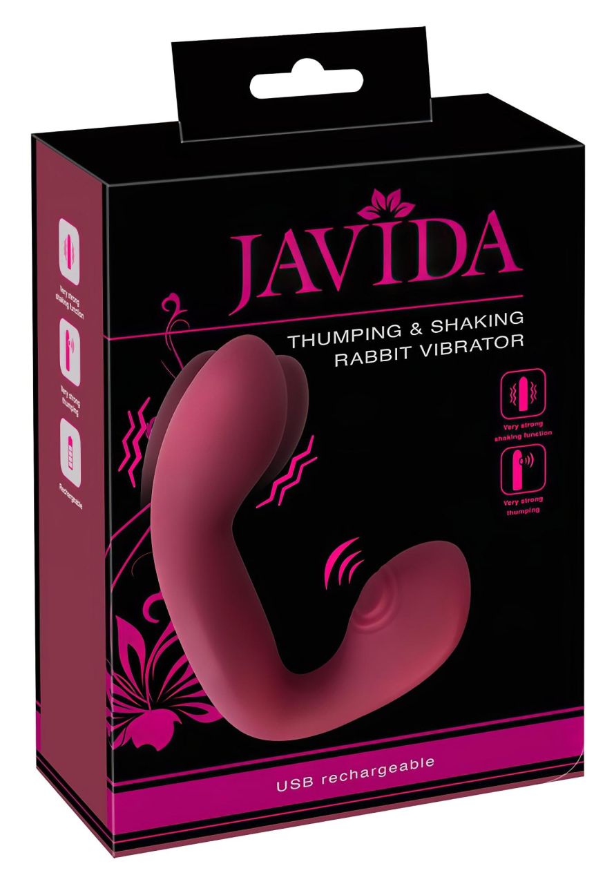 / Javida Thumping - pulzáló G-pont és csikló vibrátor (piros) / Javida Thumping - pulzáló G-pont és csikló vibrátor (piros)