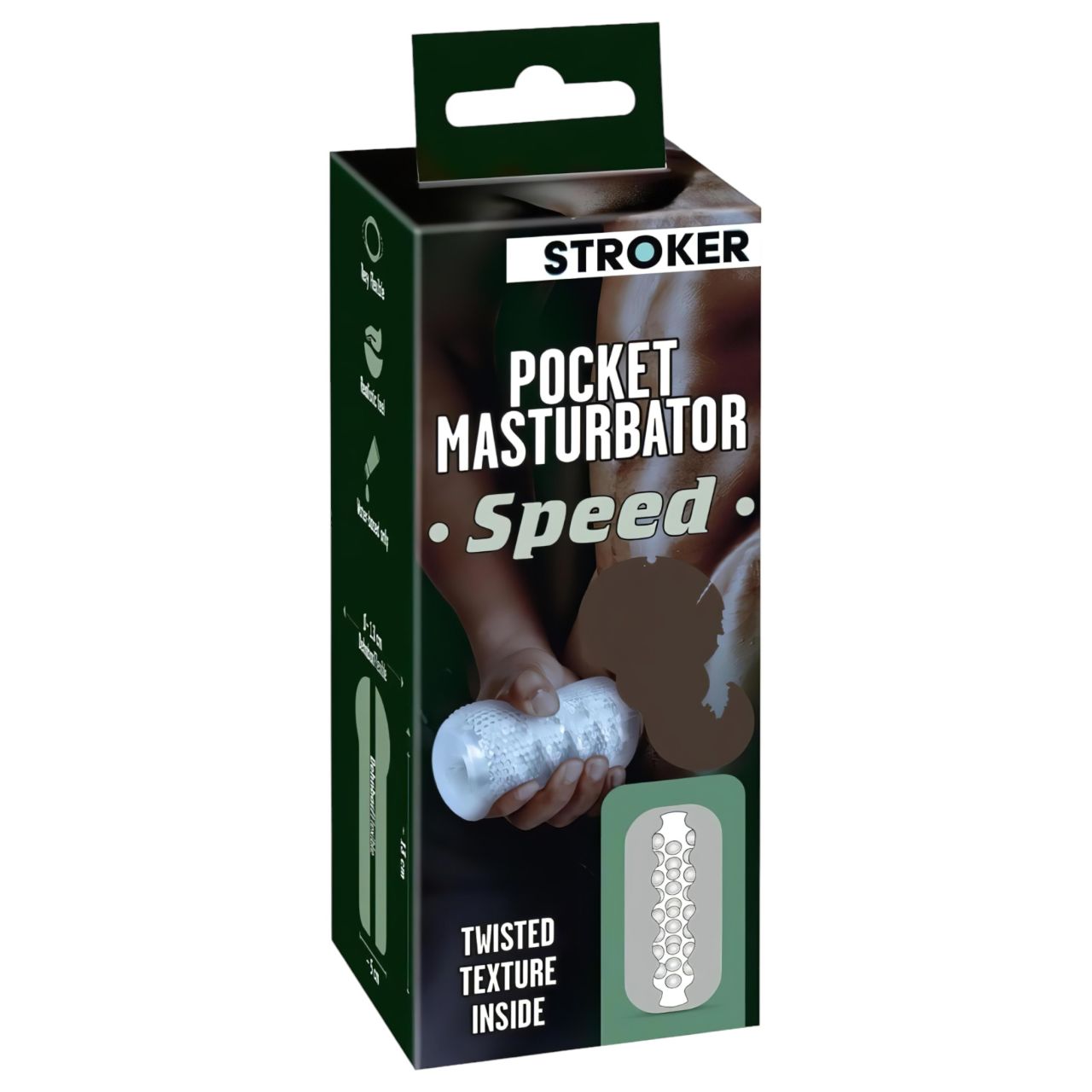 STROKER Speed - műpopsi maszturbátor (áttetsző)