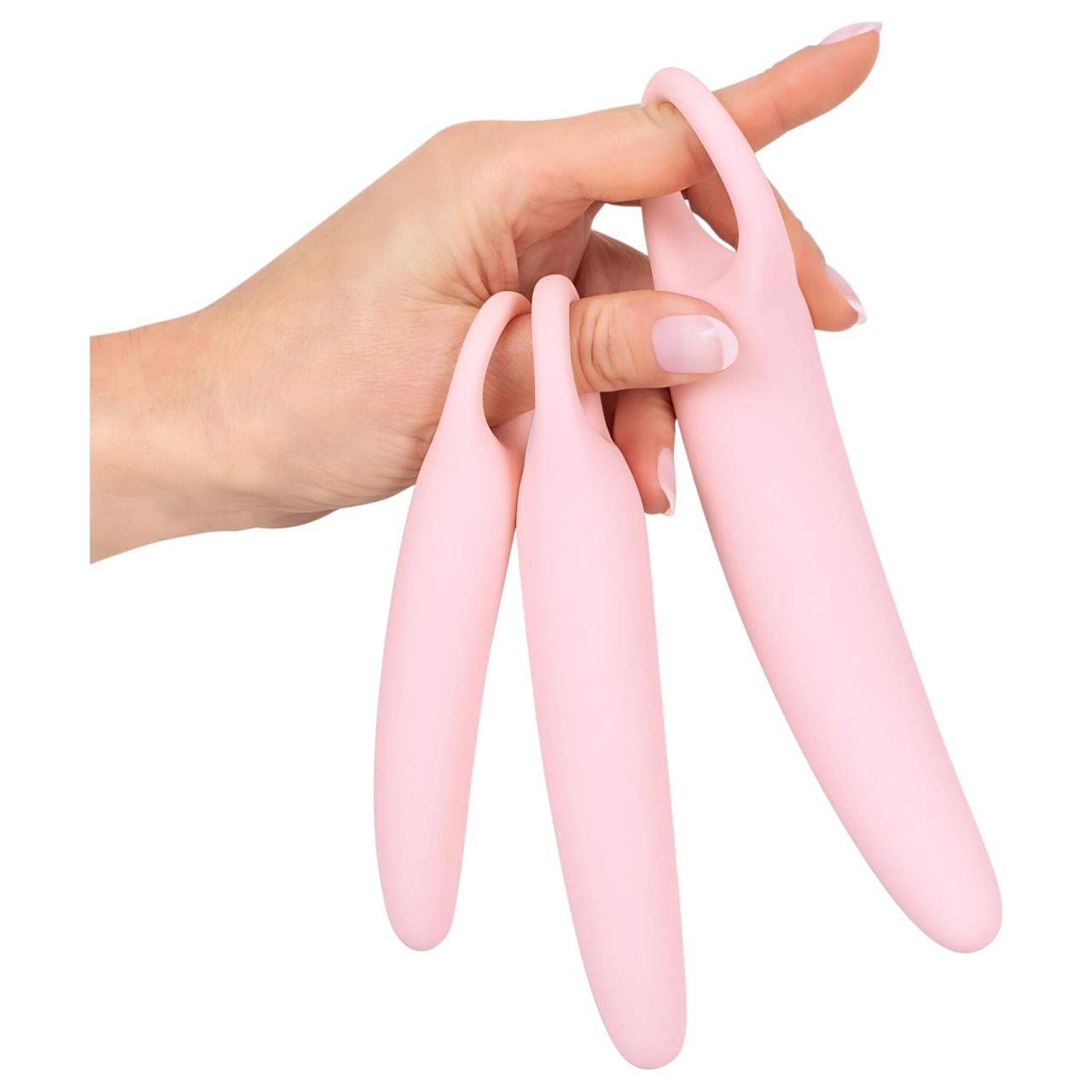 SMILE - Vaginal Trainers - dildó szett - rózsaszín (3 részes)