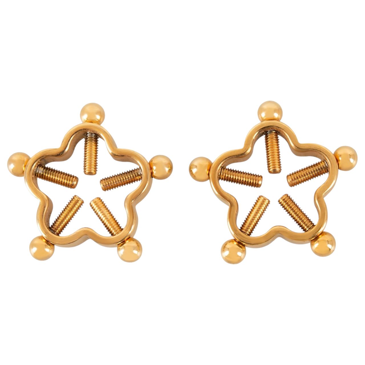 Bad Kitty - csavaros mellbimbó ékszer (virág) - arany Bad Kitty - csavaros mellbimbó ékszer (virág) - arany