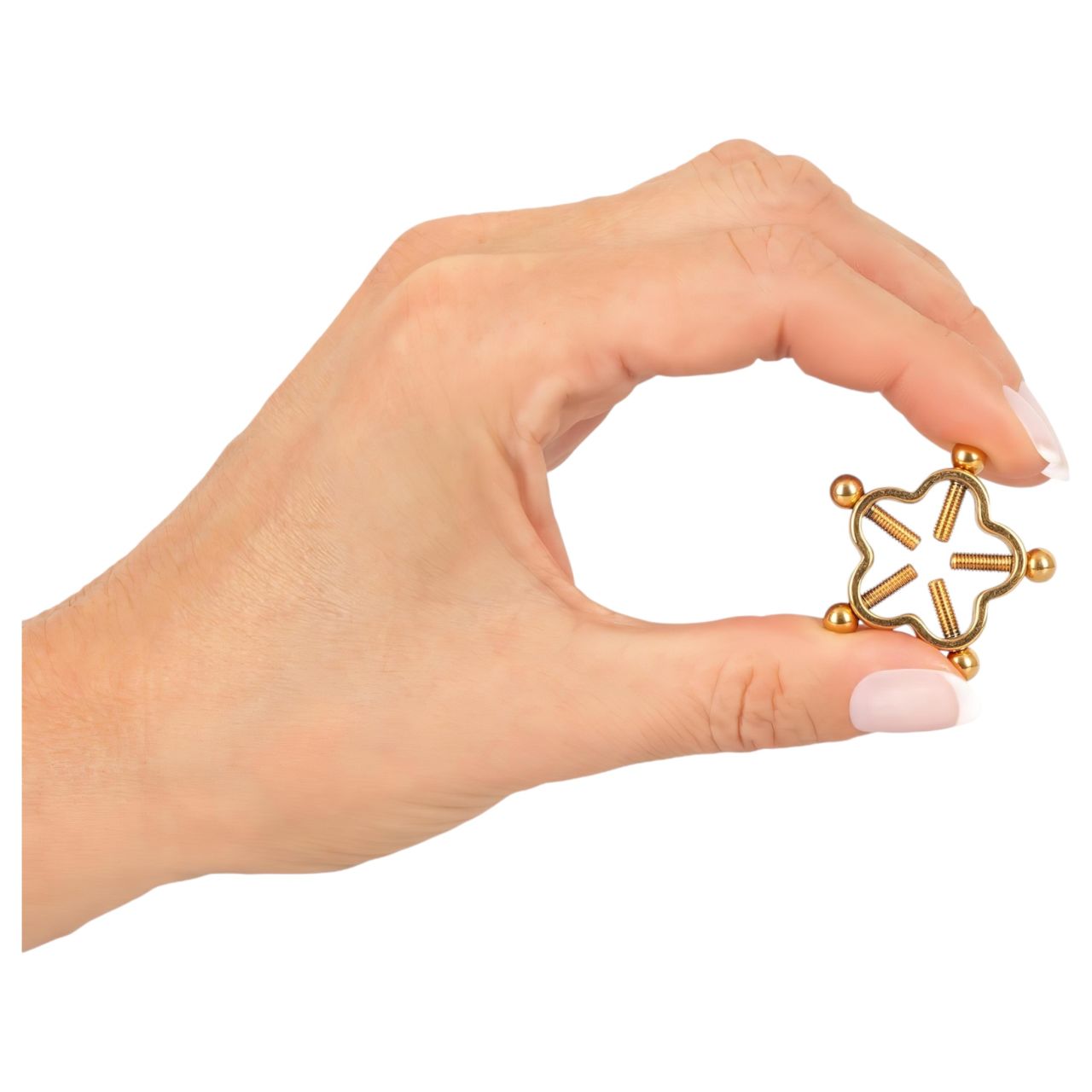 Bad Kitty - csavaros mellbimbó ékszer (virág) - arany Bad Kitty - csavaros mellbimbó ékszer (virág) - arany