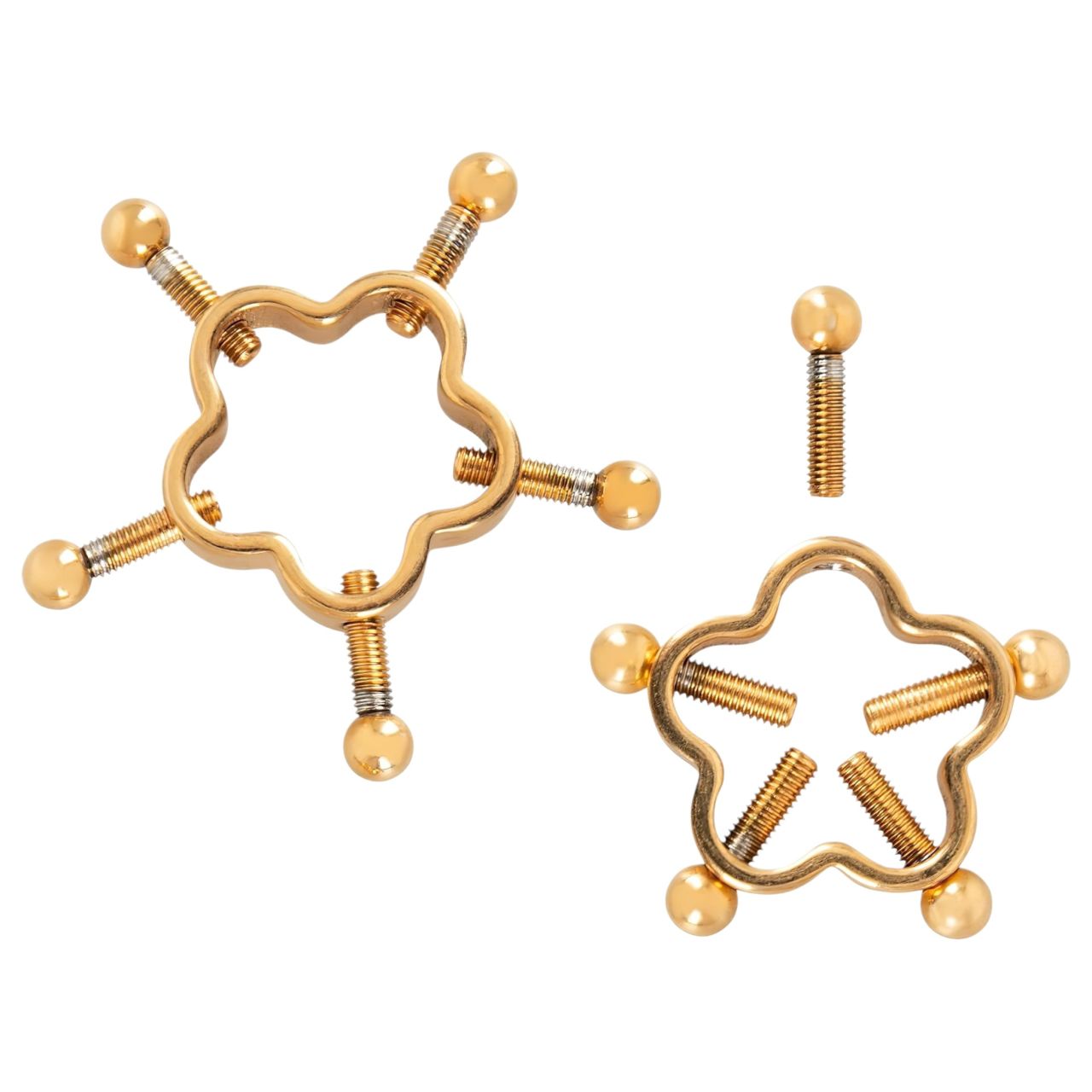 Bad Kitty - csavaros mellbimbó ékszer (virág) - arany Bad Kitty - csavaros mellbimbó ékszer (virág) - arany