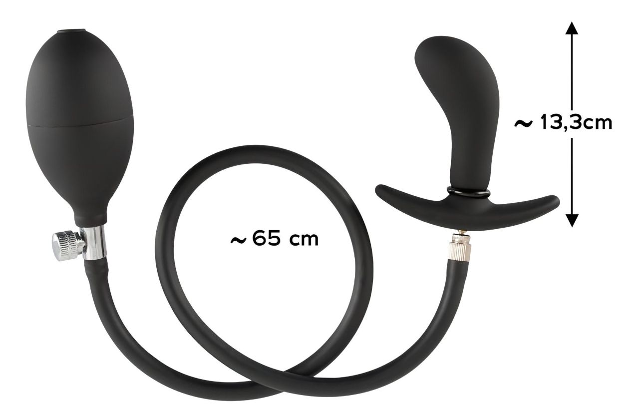You2Toys - pumpálható, anál tágító plug (fekete)