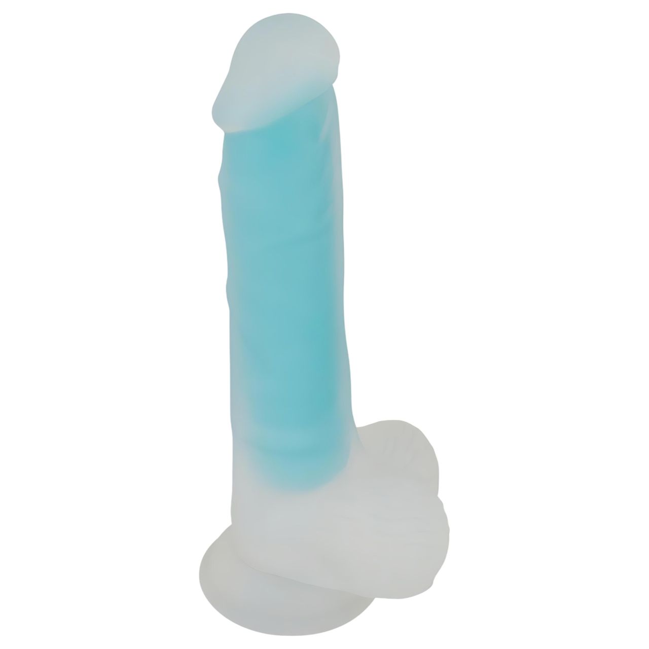 You2Toys Glow in the Dark - tapadókorongos, világító dildó (kék) You2Toys Glow in the Dark - tapadókorongos, világító dildó (kék)